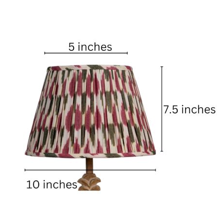 Pink Ikat Empire Lampshade Small